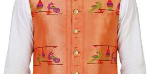 Mens Paithani Silk Modi Jacket