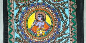 Krishna Prakriti Madhubani Mithila Painting