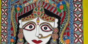 Mata Durga Madhubani Mithila Painting