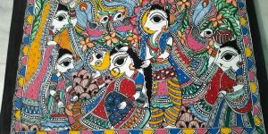 Mata Sita Shringar Madhubani Mithila Painting