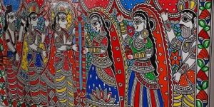 RAM Sita Wedding Madhubani Mithila Painting