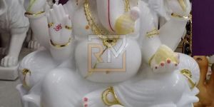 White Marble Ganesh Statue