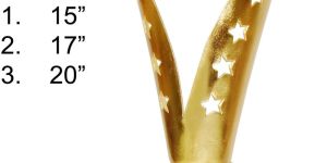 Tulip Star Gold Plated Trophy