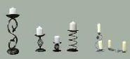 Wrought Iron Candle Holders