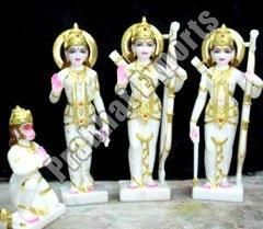 Marble RAM Darbar Statue With Das Hanuman