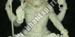 Marble White Shiva Statue