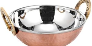 Copper Steel Kadhai