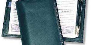 Leather Green Cheque Book Folder