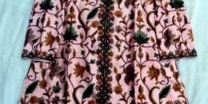 Ladies Kashmiri Hand-Embroidered Long Coat