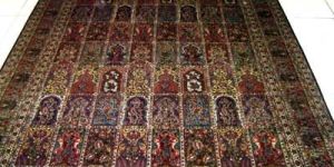 Multicolor Silk Kashmiri Carpet