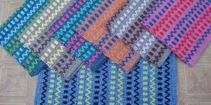 Zig Zag Chenille Rug