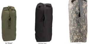 Top Loading Canvas Duffle Bags