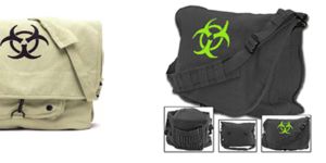 Vintage Bio Hazard Paratrooper Shoulder Bag