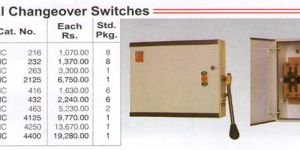 Sheet Metal Changeover Switches