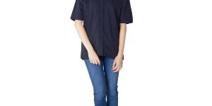 Blue Pleated Shirts