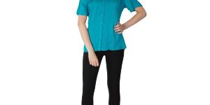 Green Pleated Shirts