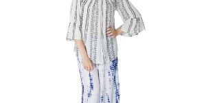 White 3/4th Sleeves Tops