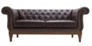 Leather Quilted Sofa