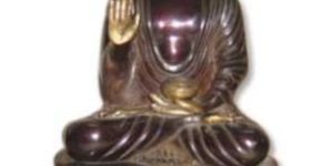 Buddha Brass Statue (Buddha Blessing Hand With Ring)