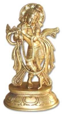Krishna Brass Statue