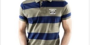 Cotton Single Jersey Stripe Polo