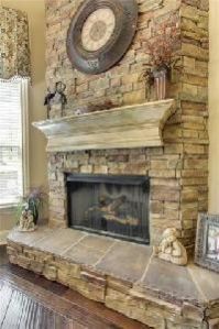 Stone Fireplace