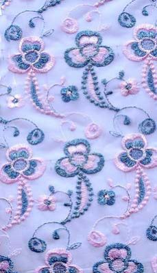 Embroidered Georgette Fabric