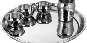Stainless Steel Double Wall Thali Set