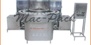 Semi Auto Rotary Bottle Washing Machine