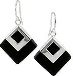 Black Onyx 925 Silver Earrings
