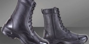 Mens Full Leather Side Zipper Boots
