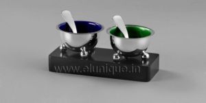 Sterling Silver Salt & Pepper Bowl Set