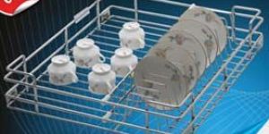 Stainless Steel Cup & Saucer Basket