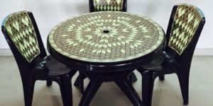 Injection Molded Plastic Dining Table
