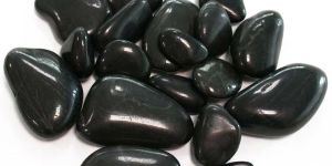Black Polished Pebbles