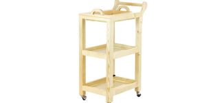 Wooden Spa Trolley