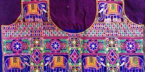 Embroidered Saree Blouse Fabric