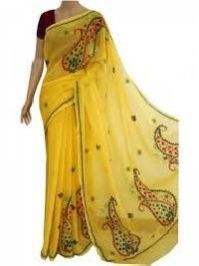 Embroidered Cotton Saree