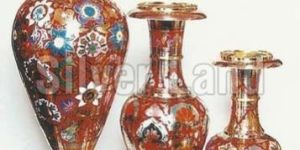 Brass Flower Vase Set