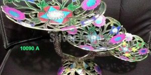 Brass Fruit Basket Stand