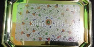 Brass Decorative Rectangular Shaped Thali
