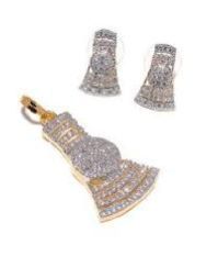 American Diamond Pendant Set