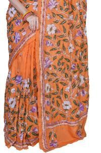 Kantha Stitch Saree