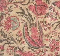 Printed Raw Silk Fabric