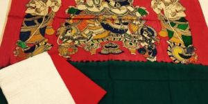 Dress with Pen Mangalgiri Cotton Dupatta