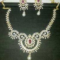 Ruby Diamond Necklace Set