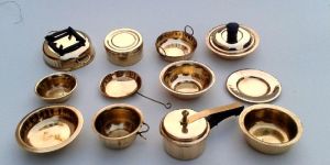 Brass Miniature Kitchen Set