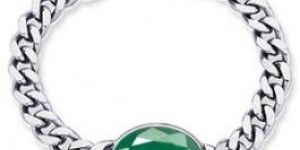 Emerald Silver Bracelet