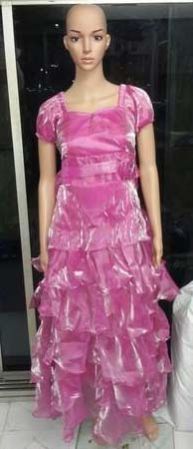 Ladies Satin Tissue Fab Gown