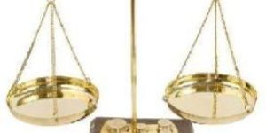 Antique Brass Weight Scale